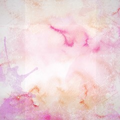 Pink watercolor grunge background