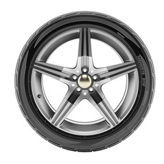 Car wheel with sport rims