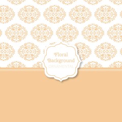 Pastel color floral wallpaper