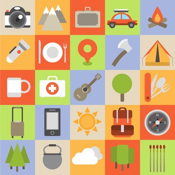 Camping Icon Collection