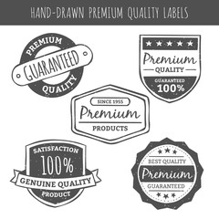 Vintage premium quality stickers 