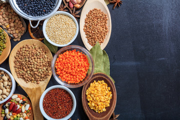 Composition of various kinds of legumes