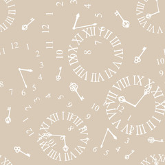 background with vintage clockfaces