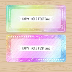 Colors Holi Festival banners