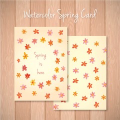 Delicated flowers spring card