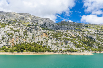 Gorg Blau Lake on Mallorca - beautiufl blue lagoon