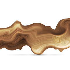 Abstract Stylized Wooden Shape