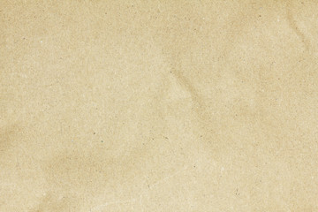 Obraz na płótnie Canvas Recycled crumpled brown paper texture or paper background for design with copy space for text or image.