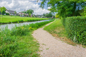 park road with river and city view
