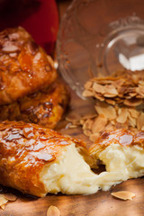 Pastry with vanilla cream