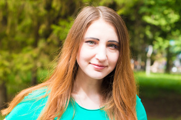 Naklejka premium Beautiful face and charming models