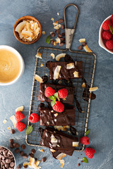 Brownies on a cooling rack