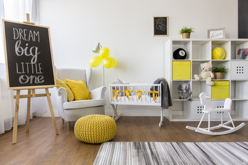 Yellow and white