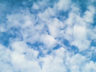 Fototapeta premium bright blue sky with so many clouds