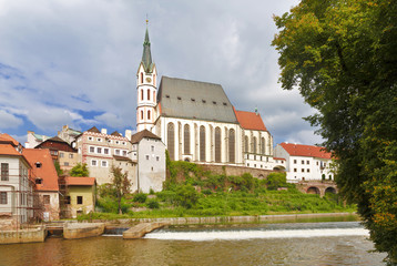 Naklejka premium Cesky Krumlov. St. Vitus Church