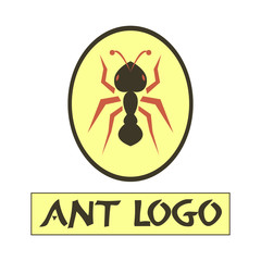 Isolated abstract ant logo on a white background - Eps10 vector graphics and illustration