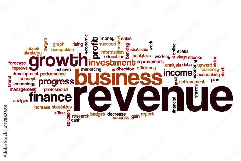 Wall mural Revenue word cloud concept