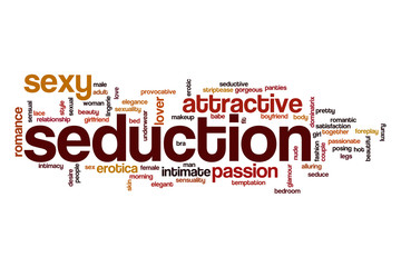 Seduction word cloud concept