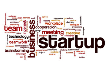 Startup word cloud concept