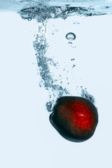 The water effect of Apple when plunge into the water.
