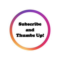 Colorful banner network with text subscribe and thumbs up