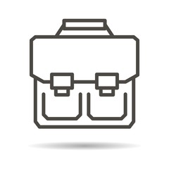 schoolbag flat icon