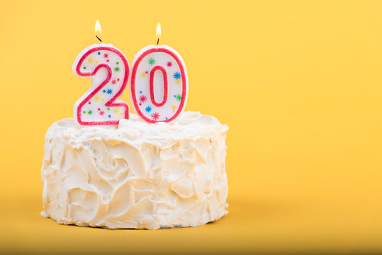Twentieth birthday cake
