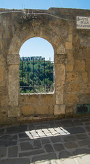 Arched window with view, Sorano, Tuscany - 117836013