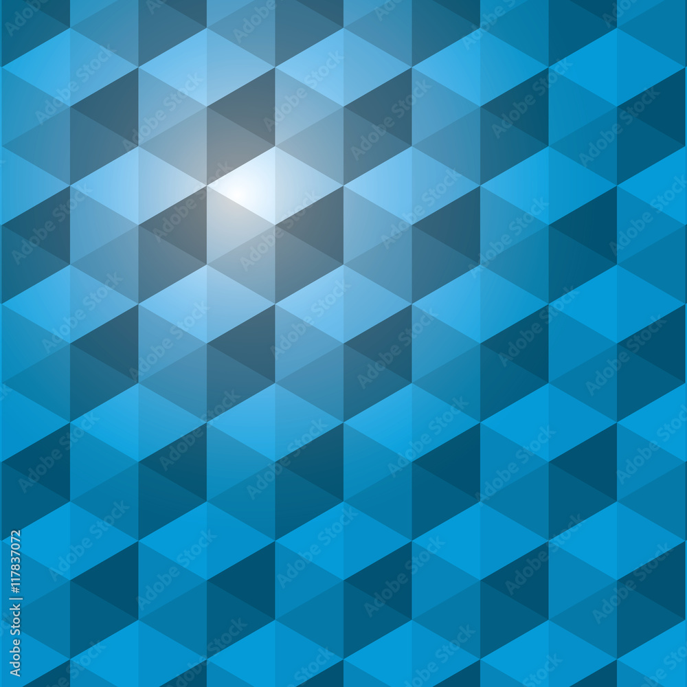 Poster flat design abstract polygon pattern icon vector illustration