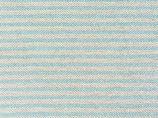 Closeup surface fabric pattern at the old green fabric mat at the floor of house texture background