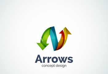 Direction arrows logo
