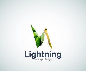 Lightning logo template