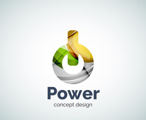 Power button logo template