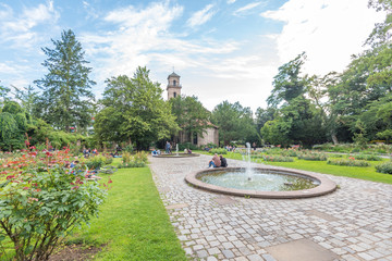Fototapeta premium Stadtpark Fürth im Sommer
