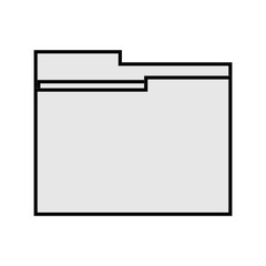 flat design file folder icon vector illustration