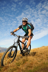 Obraz premium cyclist biker dream