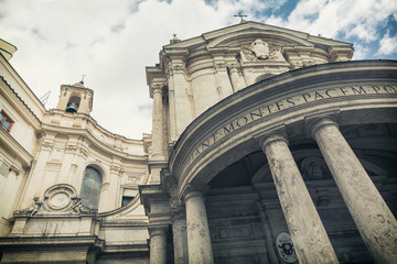 Obraz premium catholic church in old part of Rome, Italy