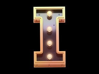 Golden lamp signboard font
.