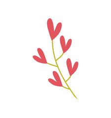 flower heart garden floral nature plant icon. Isolated and flat illustration. Vector graphic