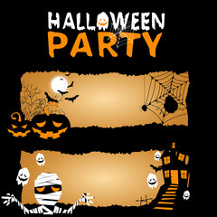 Fototapeta premium Vector Halloween magic banners vector/Illustration