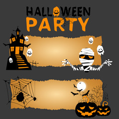 Vector Halloween magic banners vector/Illustration