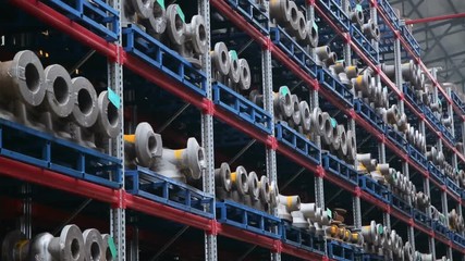 warehouse of pipe fittings