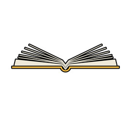 book reading paper study icon. Isolated and flat illustration. Vector graphic