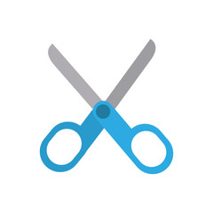 scissors instrument school office icon. Isolated and flat illustration. Vector graphic