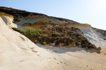 Fototapeta na wymiar Sand dunes in Gozo, Malta