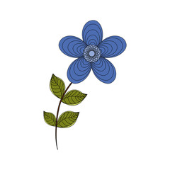 flower leaf garden floral nature plant icon. Isolated and flat illustration. Vector graphic
