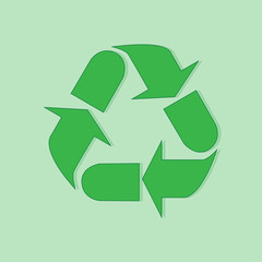 Obraz premium Green Recycle Logo Design