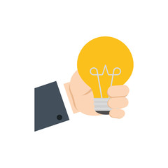 light bulb big idea creativity icon. Isolated and flat illustration. Vector graphic