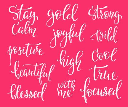 Photography family positive quotes overlay set