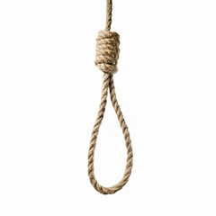 mage hanging rope to Lynch's loop on a white background